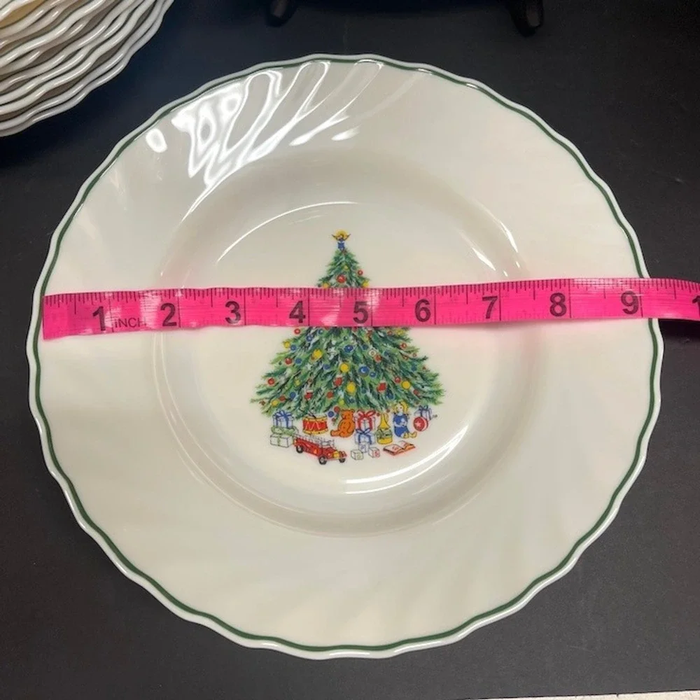 Set of 12‎ Cereal Salad or Soup Bowl Noel by Salem Porcelle Vintage 1980's